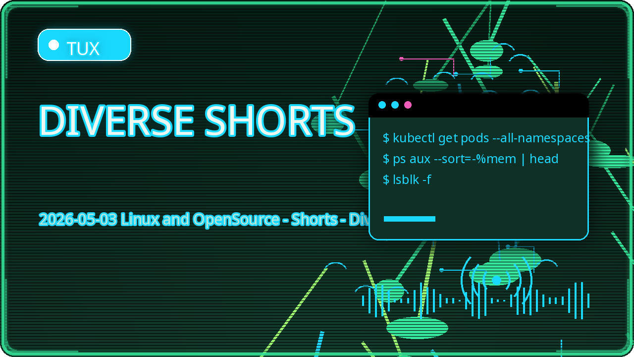 Preview for 2026-05-03 Linux and OpenSource - Shorts - Diverse