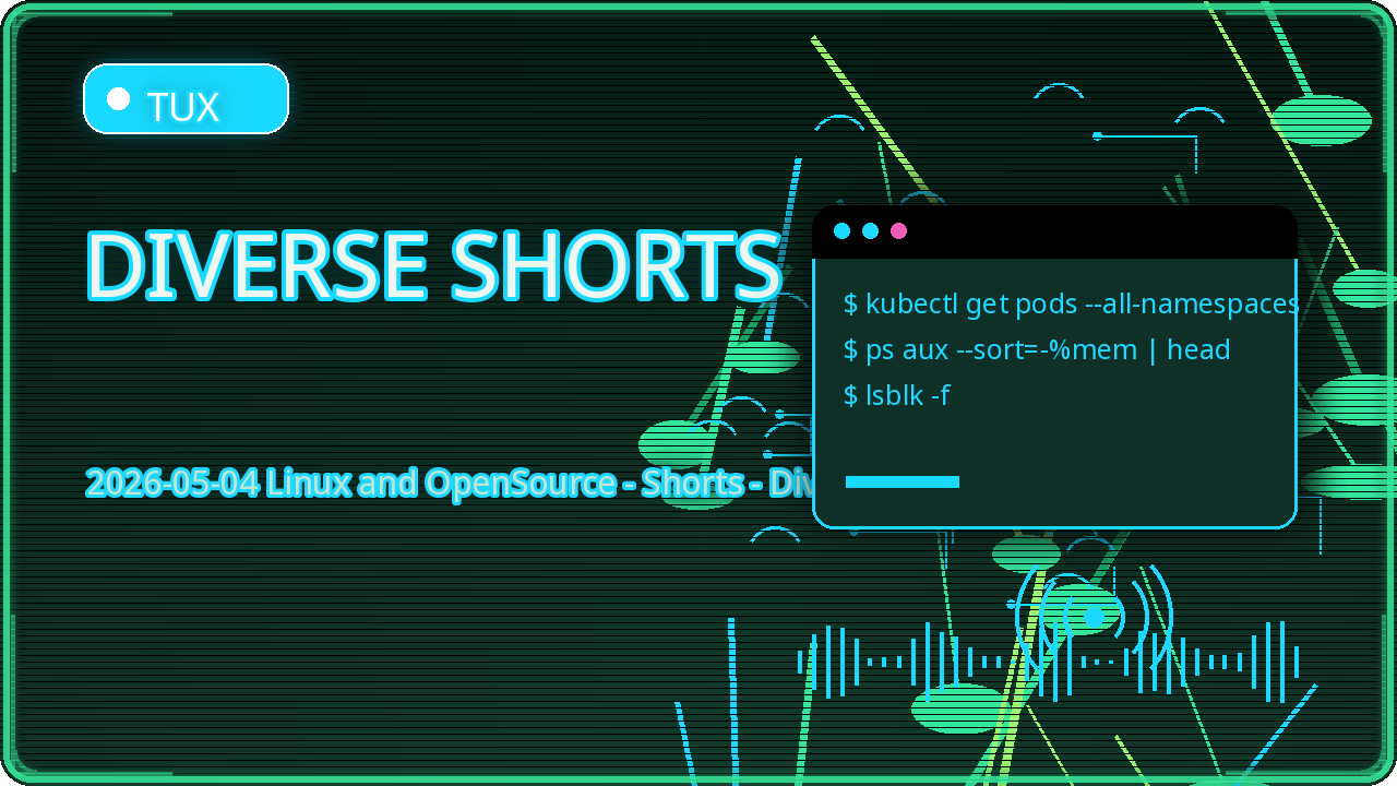 Preview for 2026-05-04 Linux and OpenSource - Shorts - Diverse