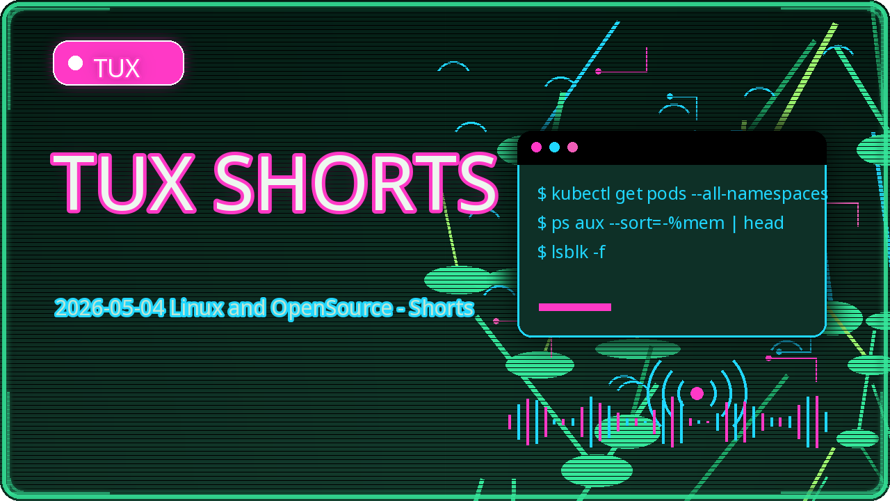 Preview for 2026-05-04 Linux and OpenSource - Shorts